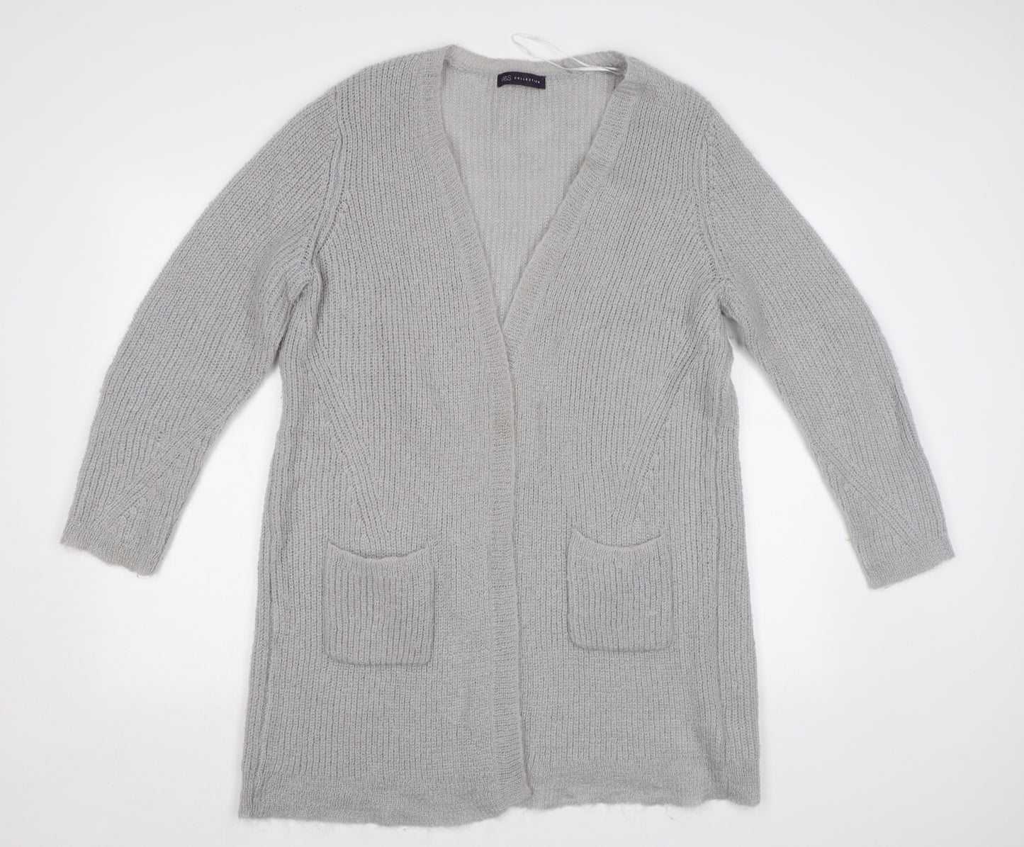 M&S Womens Grey   Cardigan Jumper Size 16