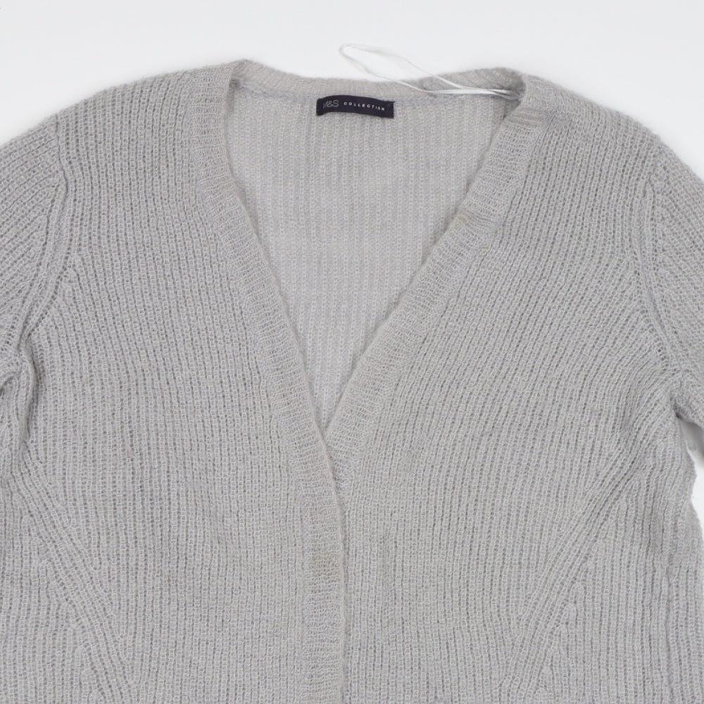 M&S Womens Grey   Cardigan Jumper Size 16