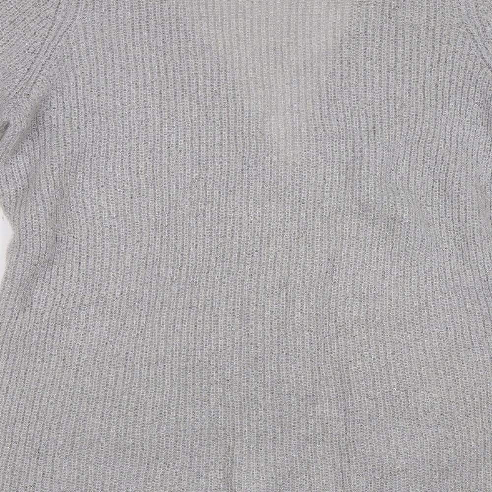 M&S Womens Grey   Cardigan Jumper Size 16