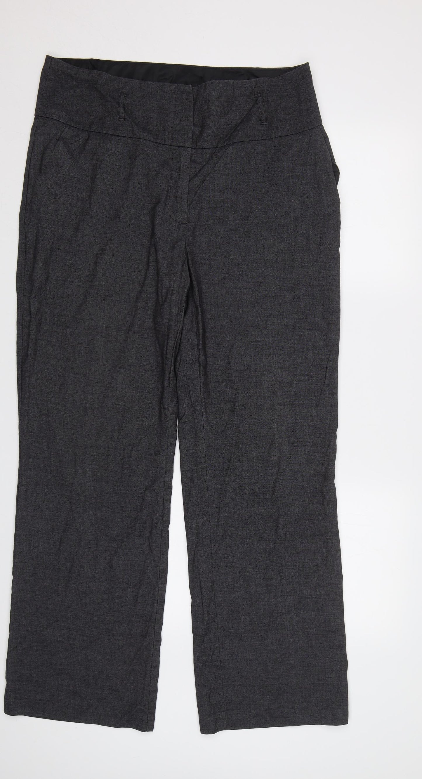 F&F Womens Grey   Dress Pants Trousers Size 16 L31 in