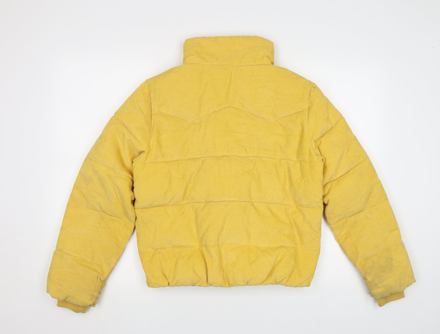 Pull&Bear Womens Yellow   Puffer Jacket Jacket Size S