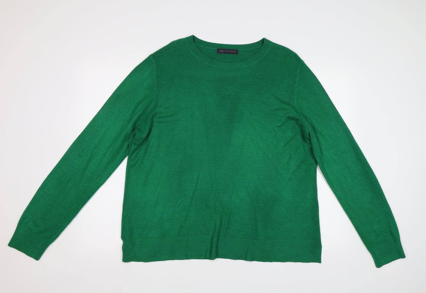 M&S Womens Green   Pullover Jumper Size 20