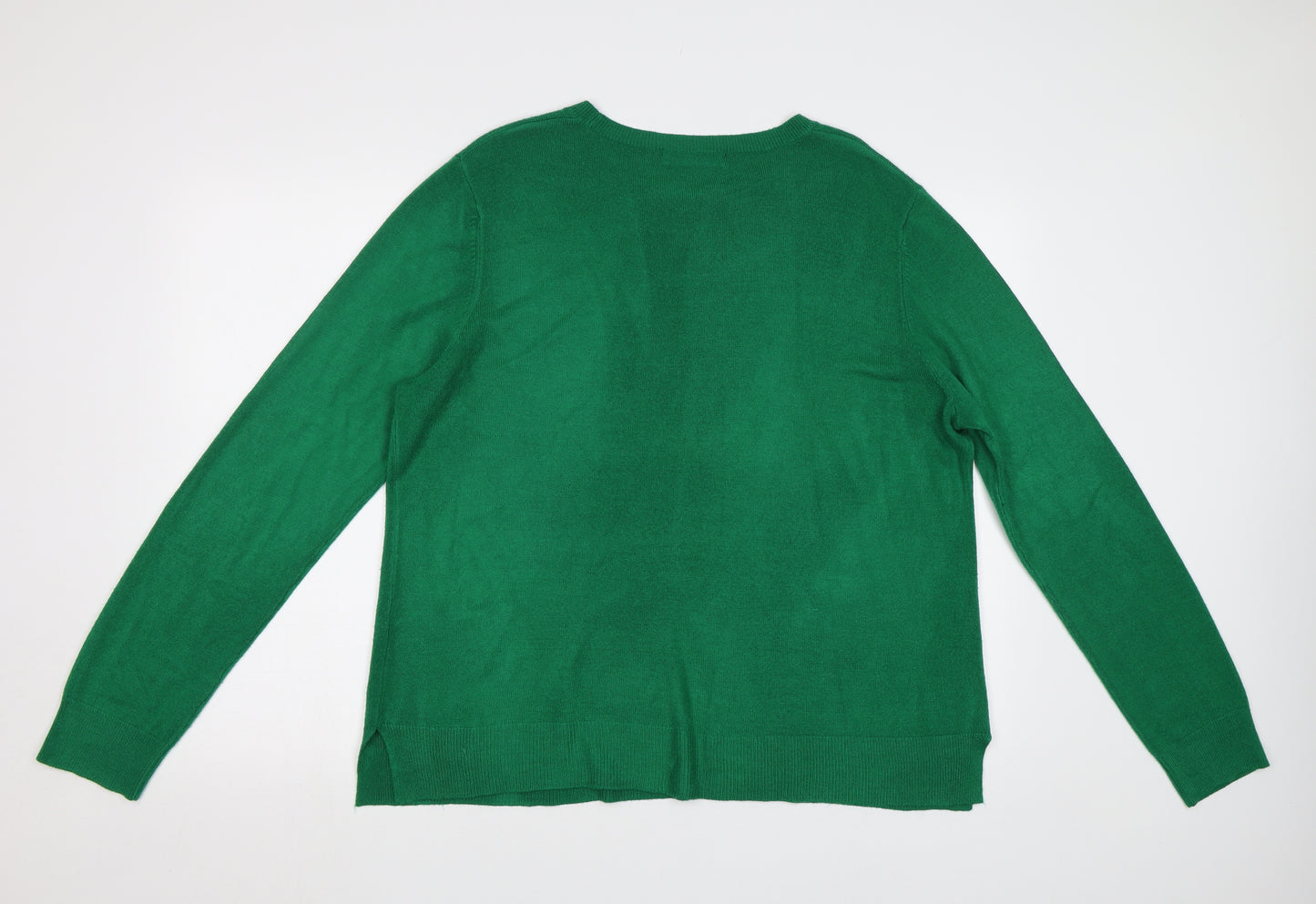 M&S Womens Green   Pullover Jumper Size 20