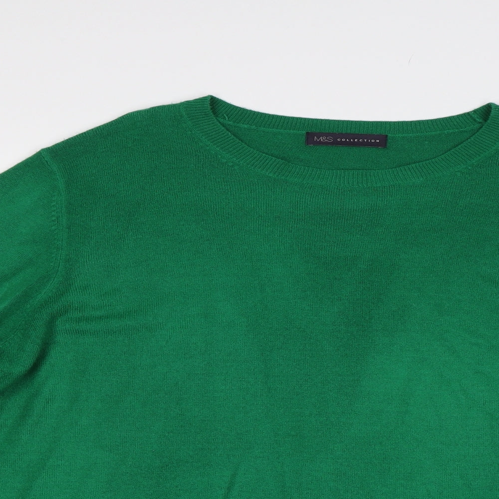 M&S Womens Green   Pullover Jumper Size 20