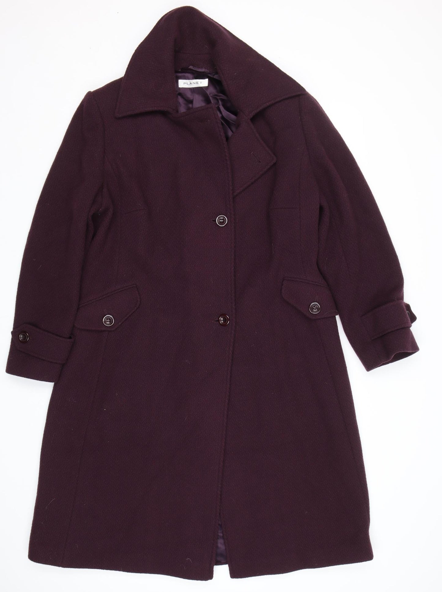 Planet  Womens Purple   Pea Coat Coat Size 14