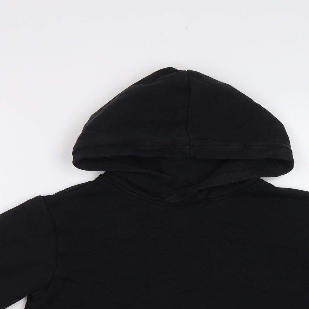 H&M Boys Black   Pullover Hoodie Size 6-7 Years