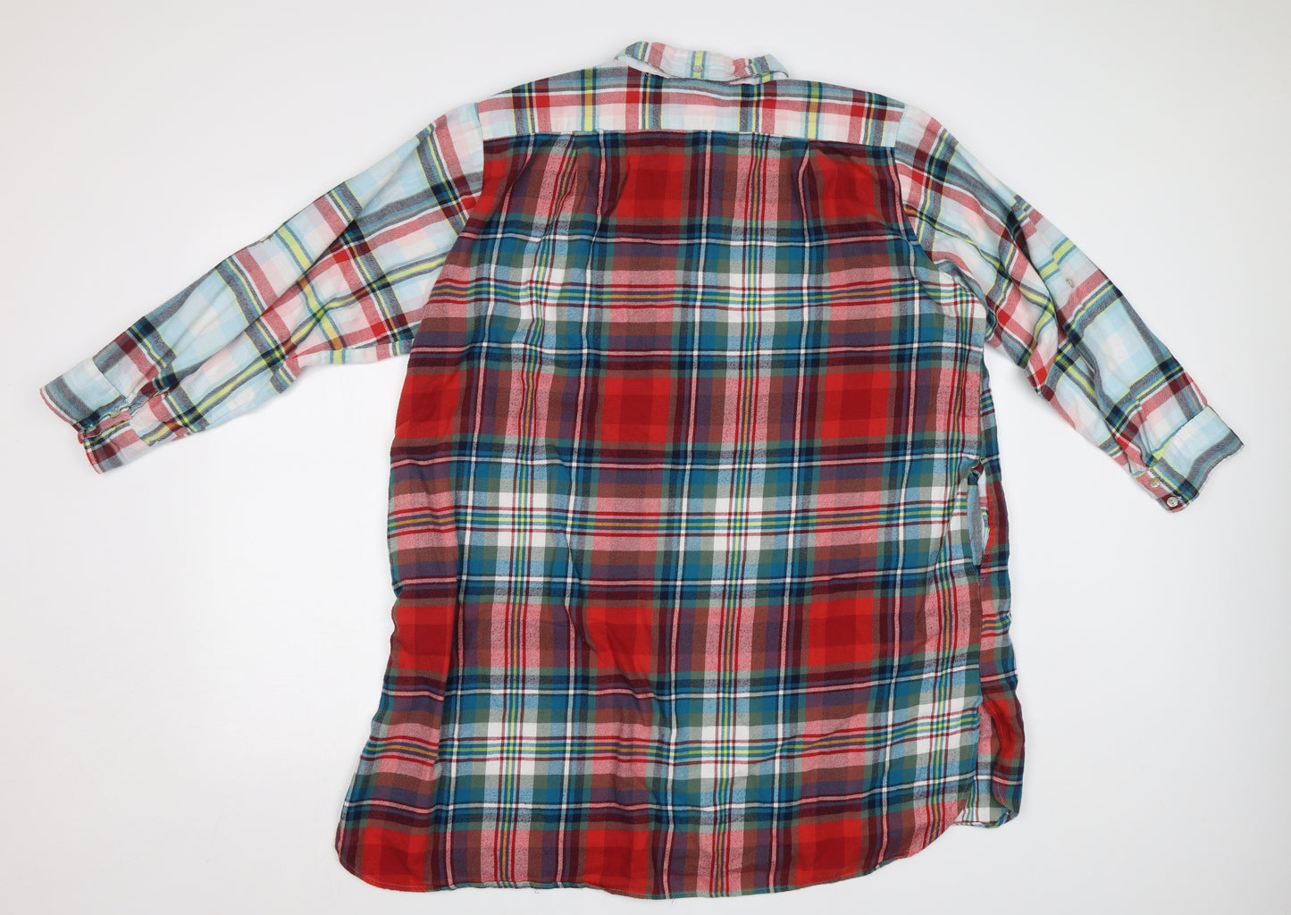 NEXT Womens Multicoloured Check  Basic Button-Up Size XL