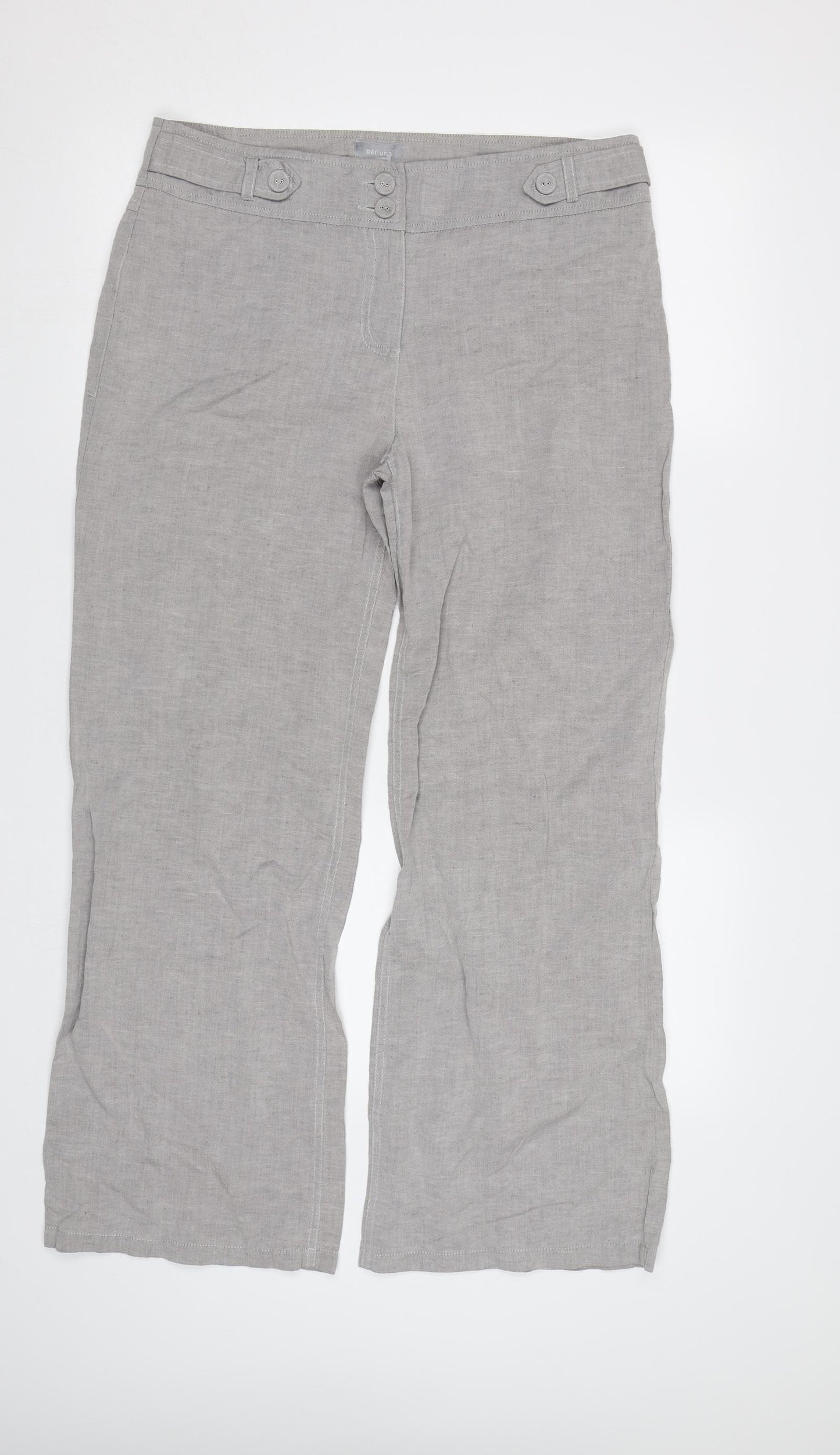 Per Una  Womens Grey   Trousers  Size 14 L29 in