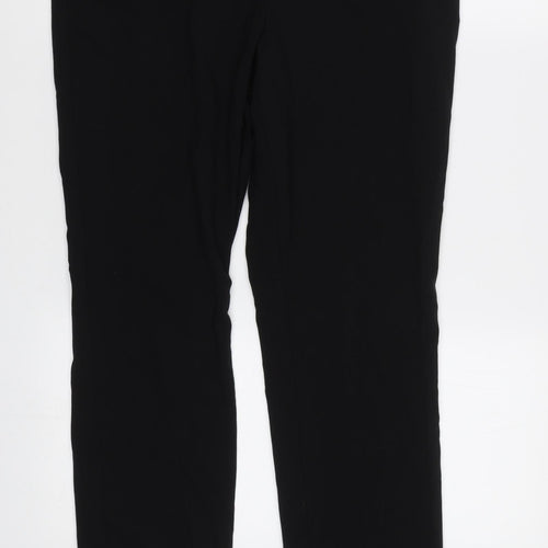 M&S Womens Black   Dress Pants Trousers Size 10 L27 in