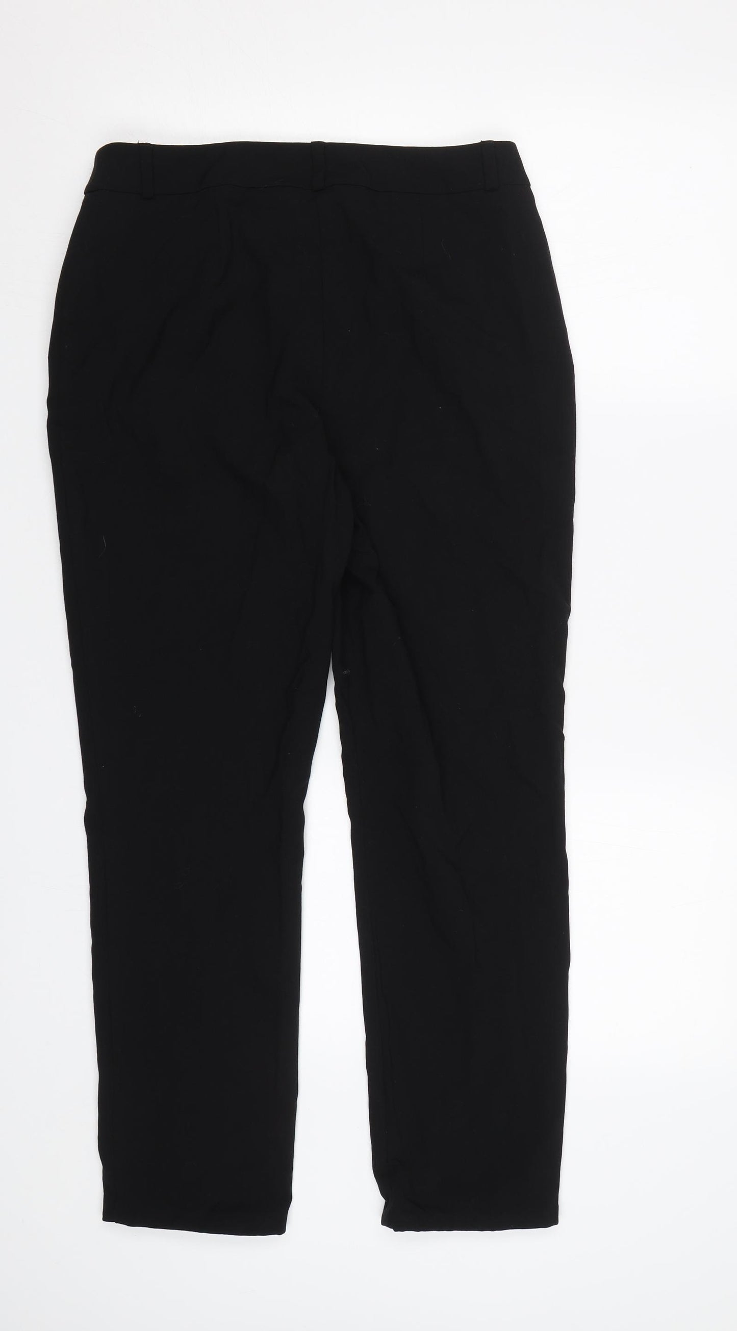M&S Womens Black   Dress Pants Trousers Size 10 L27 in