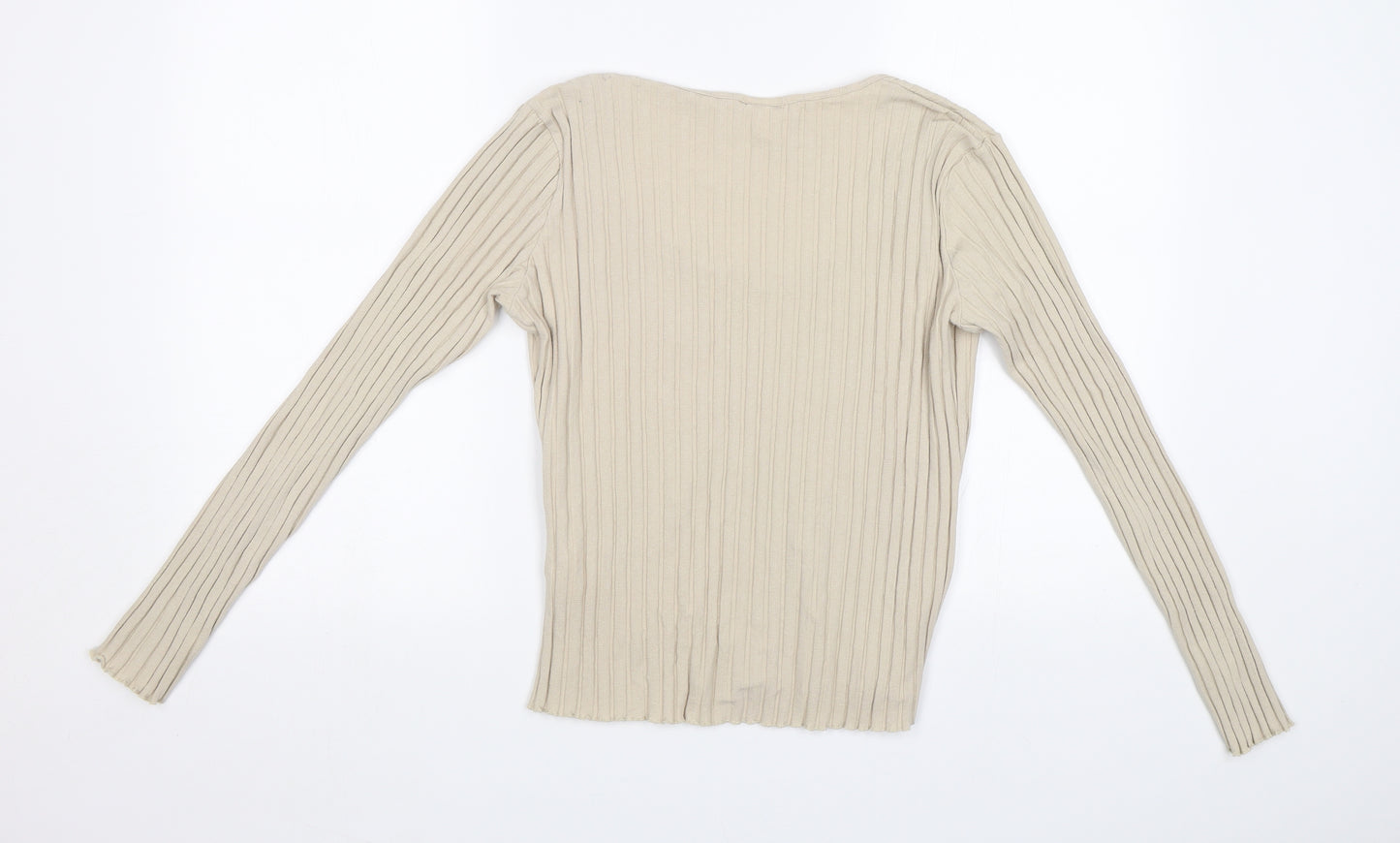 H&M Womens Beige   Basic T-Shirt Size M