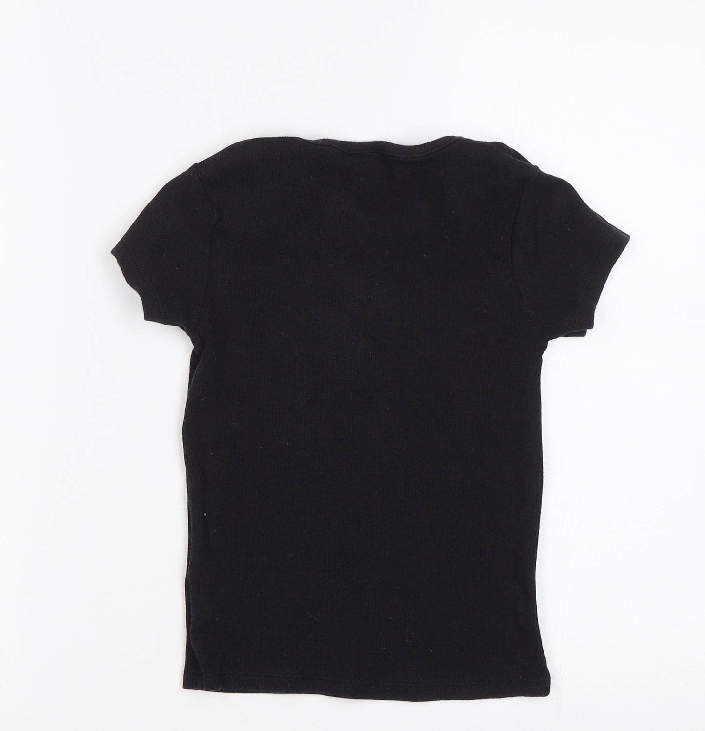 TU Girls Black   Basic T-Shirt Size 8 Years