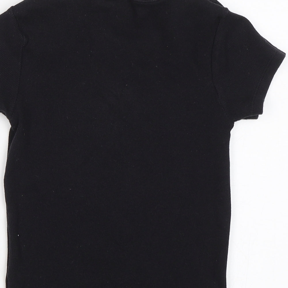 TU Girls Black   Basic T-Shirt Size 8 Years