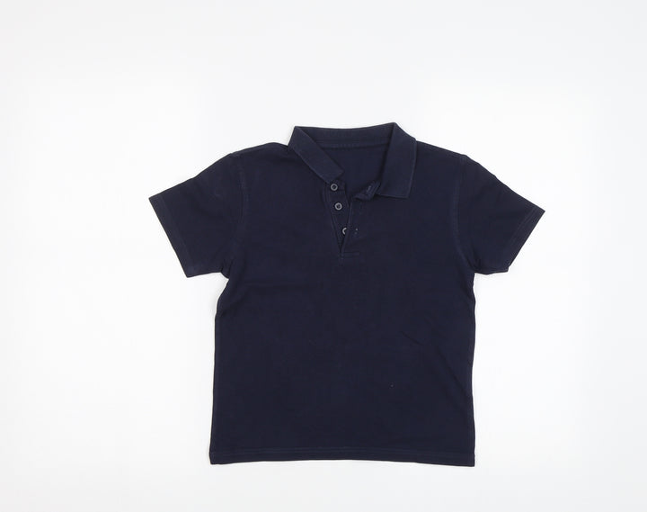 George Boys Blue Basic Polo Size 8-9 Years