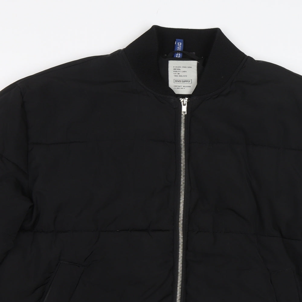 H&M Mens Black   Puffer Jacket Jacket Size M