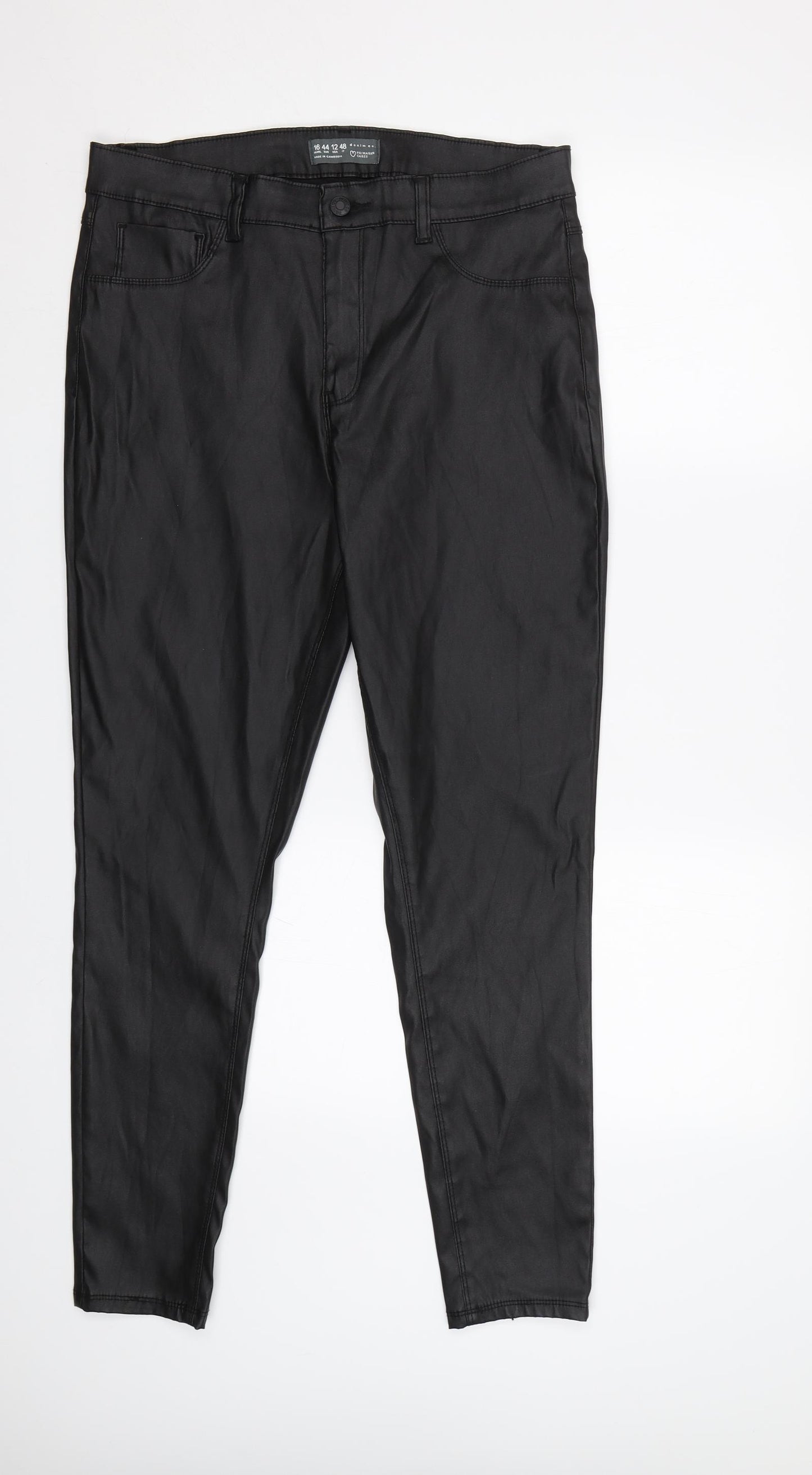 Primark Womens Black   Trousers  Size 16 L29 in