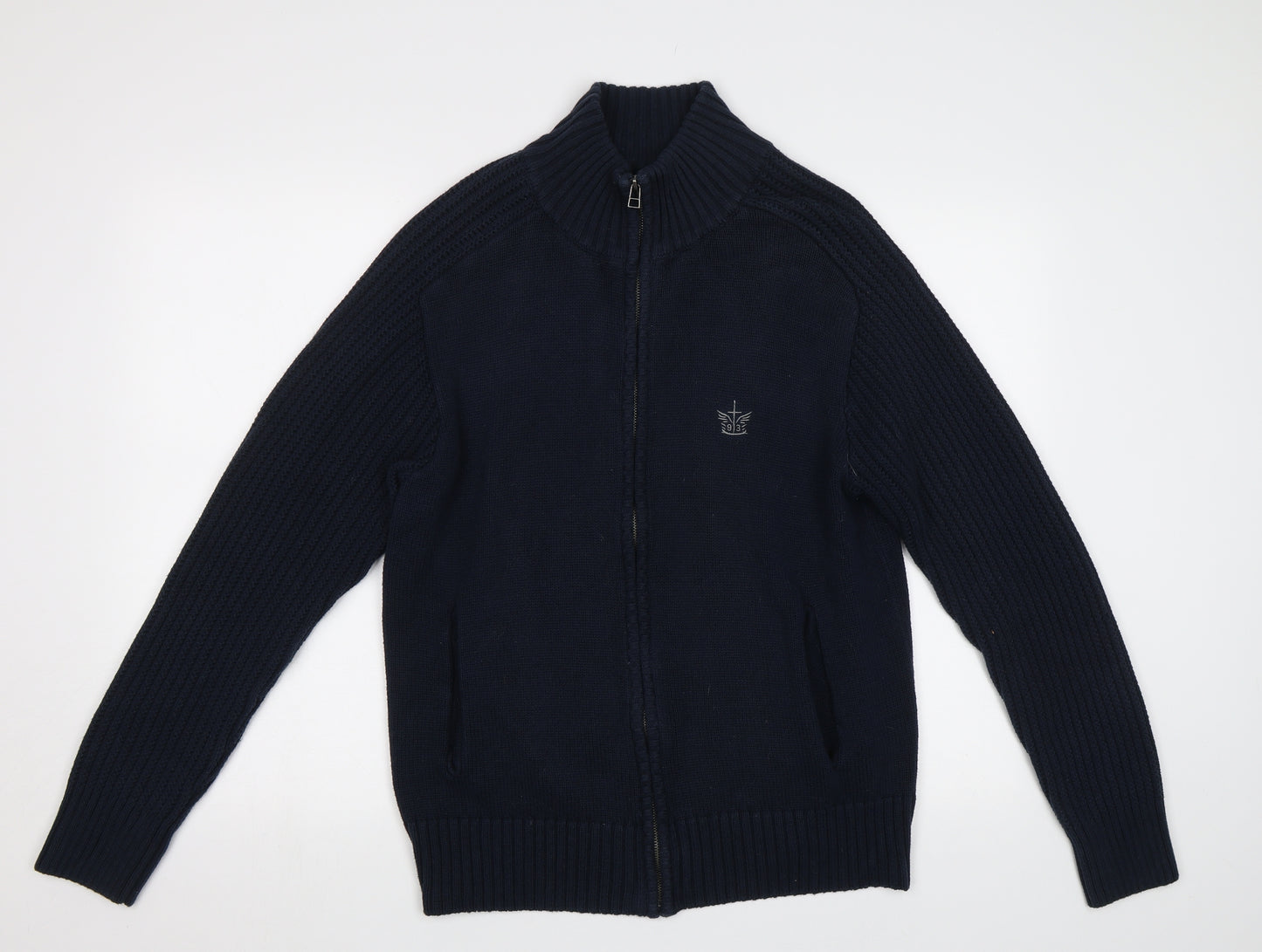 Firetrap Mens Blue   Full Zip Jumper Size XL