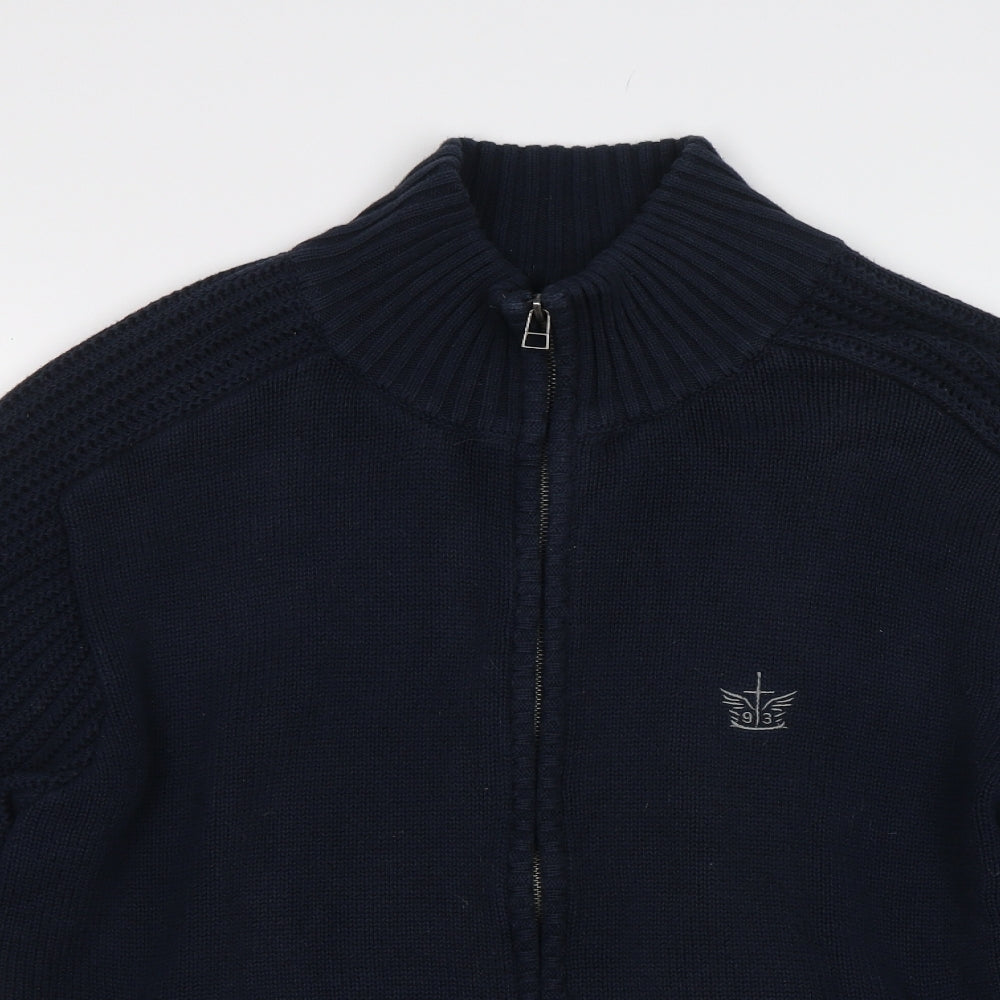 Firetrap Mens Blue   Full Zip Jumper Size XL