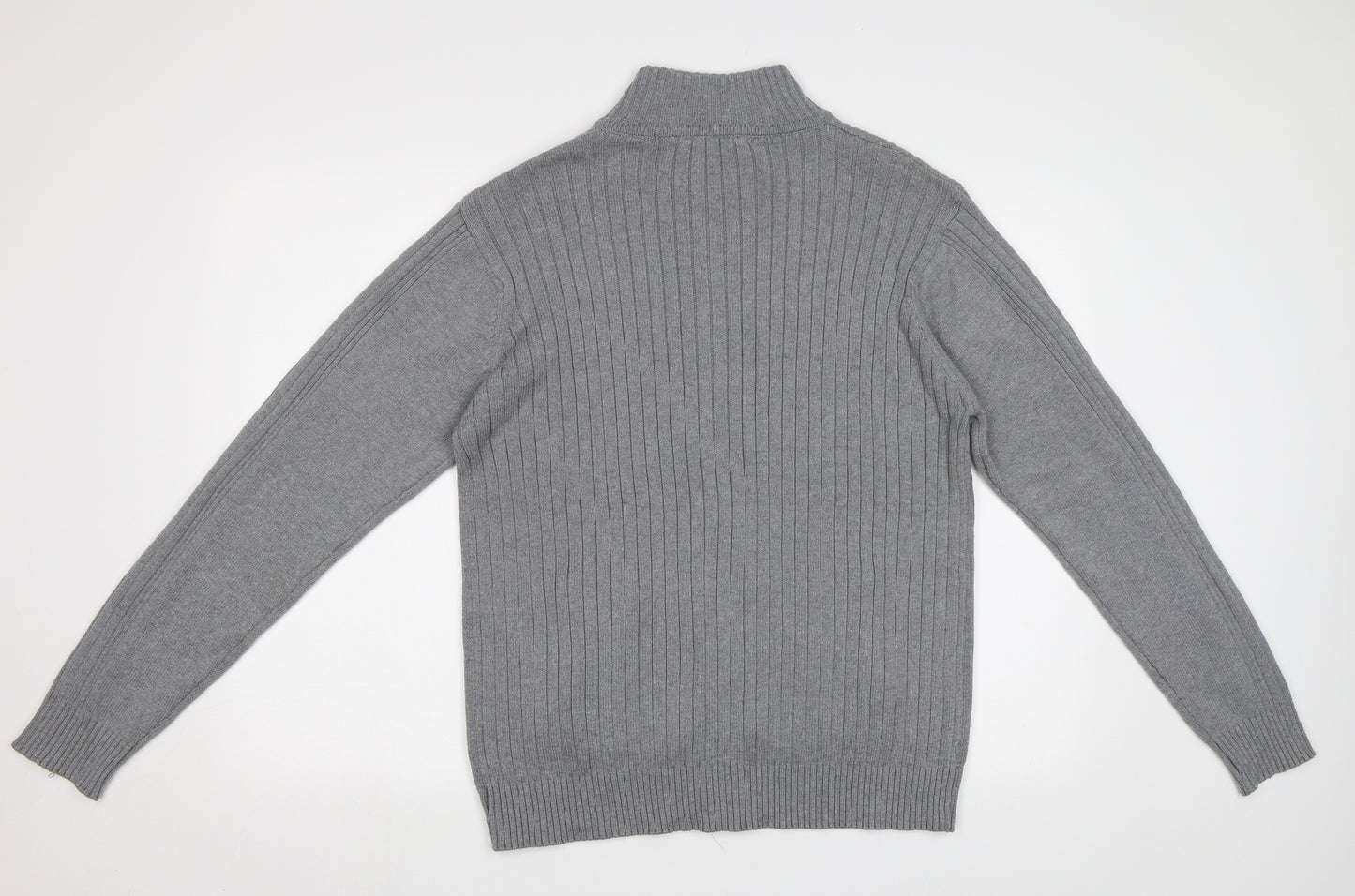 Cedar Wood State Mens Grey   Full Zip Jumper Size L