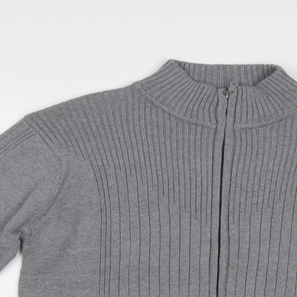 Cedar Wood State Mens Grey   Full Zip Jumper Size L
