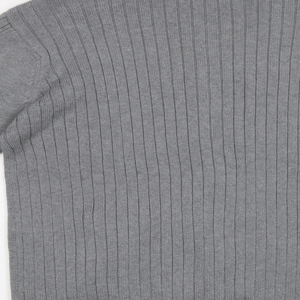 Cedar Wood State Mens Grey   Full Zip Jumper Size L