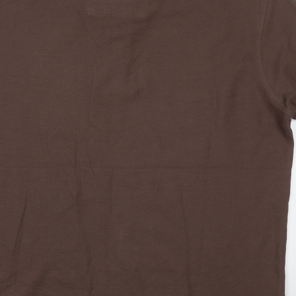 Brooker Mens Brown    Polo Size M