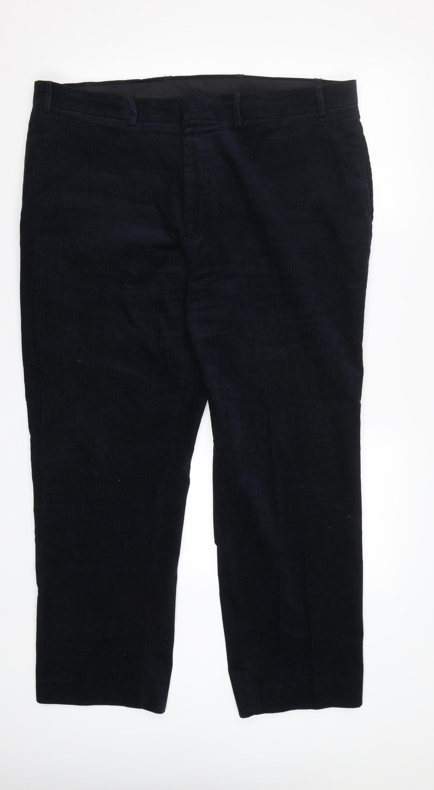 Headland Mens Blue  Corduroy Trousers  Size 40 L29 in