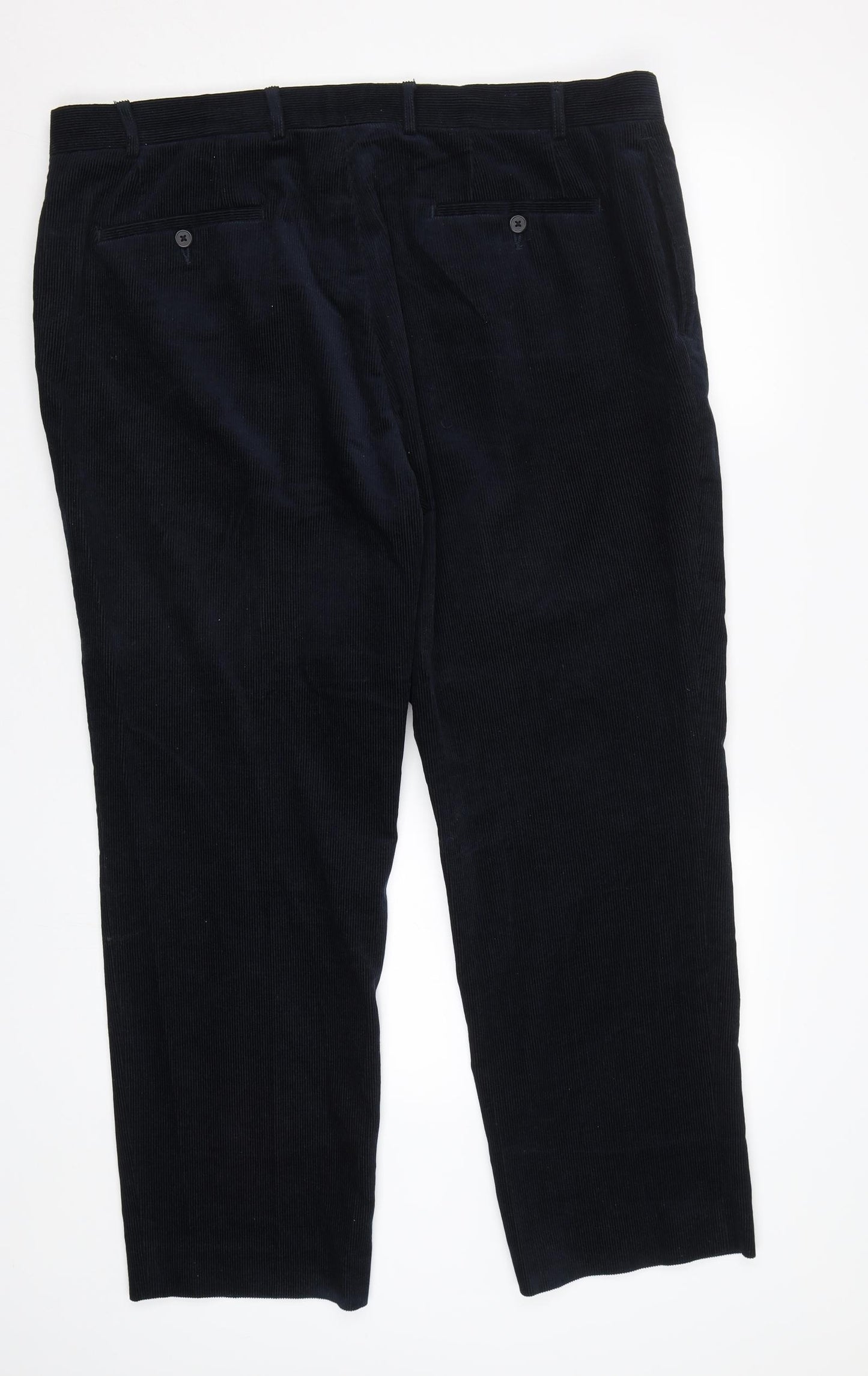 Headland Mens Blue  Corduroy Trousers  Size 40 L29 in