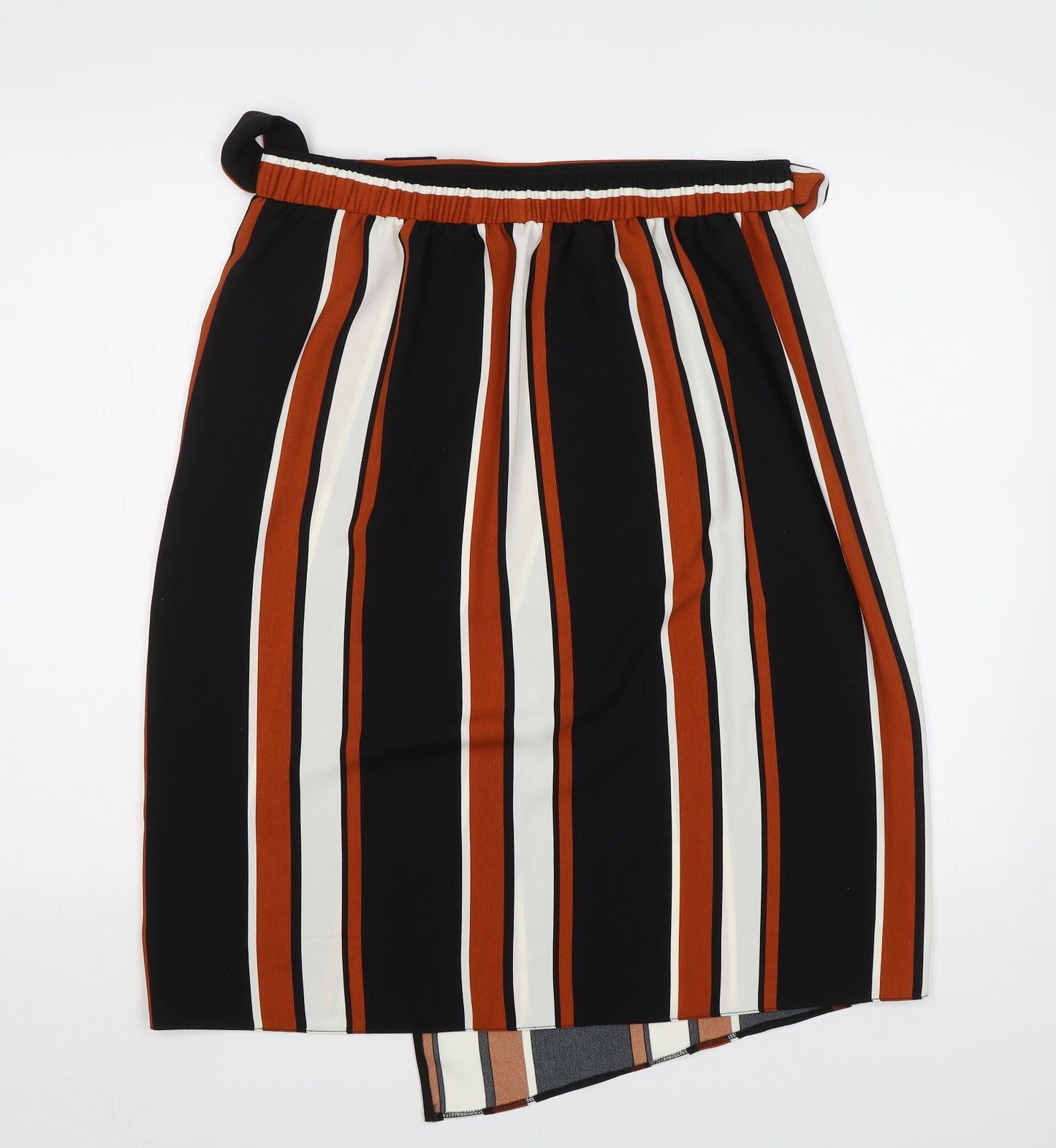 George Womens Brown Striped  A-Line Skirt Size 12