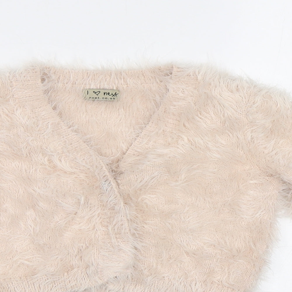 NEXT Girls Pink   Cardigan Jumper Size 6 Years