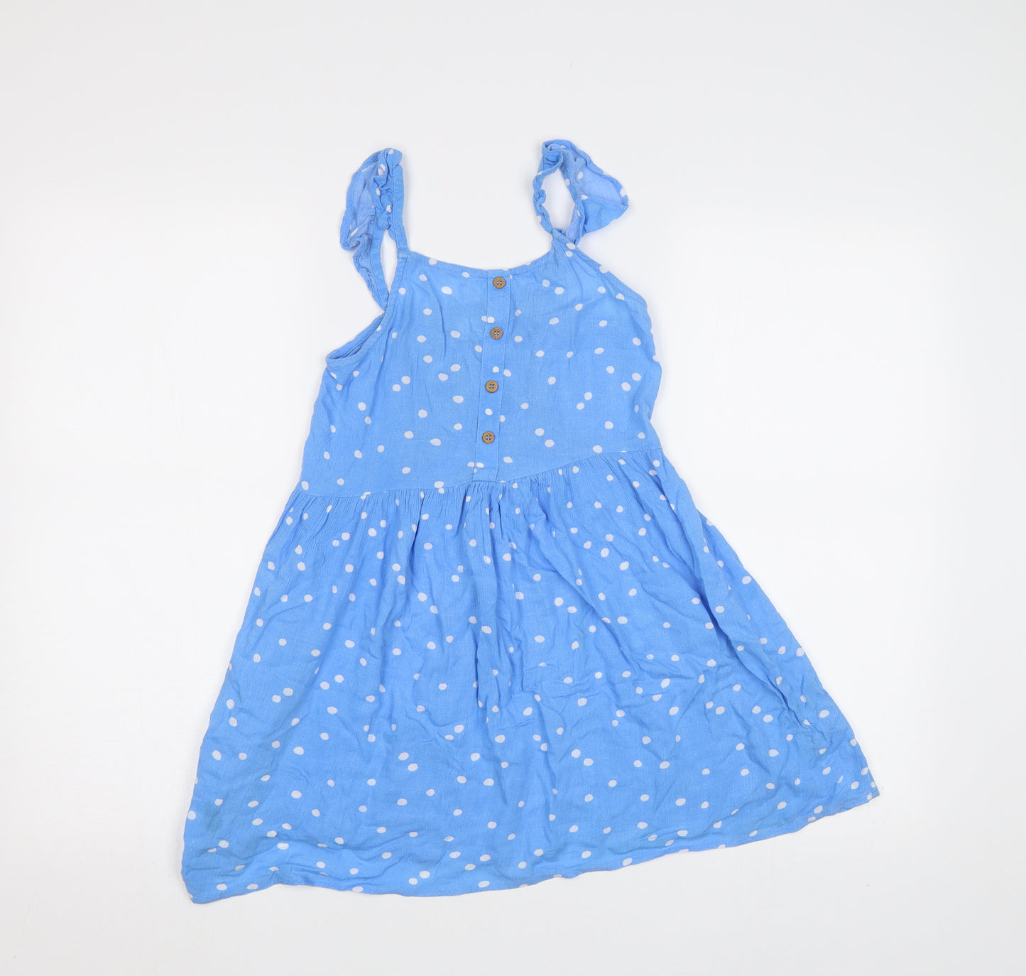 NEXT Girls Blue Polka Dot  A-Line  Size 7 Years