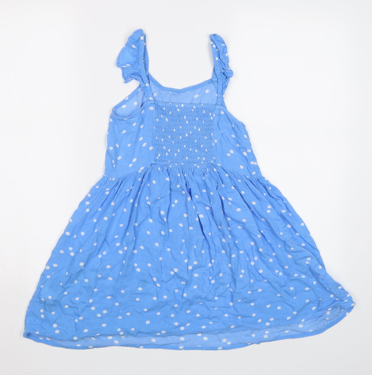 NEXT Girls Blue Polka Dot  A-Line  Size 7 Years