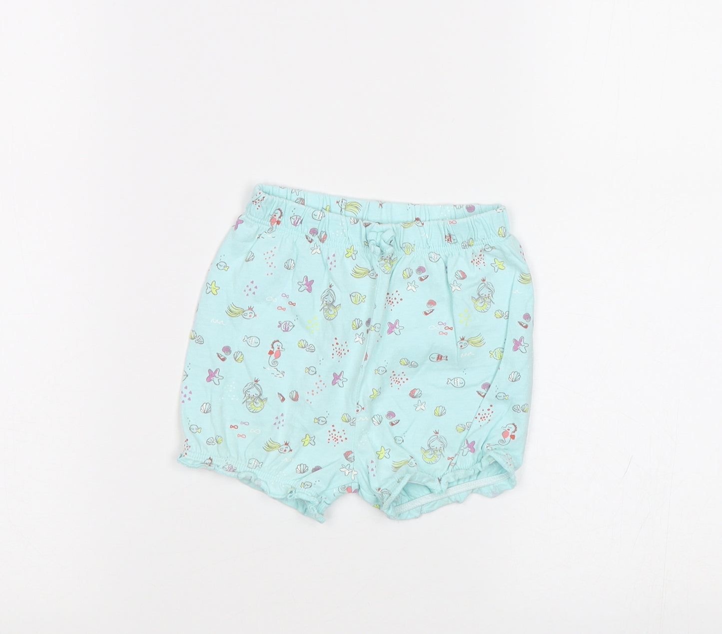 George Baby Blue   Cropped Trousers Size 9-12 Months  - Sea Creatures