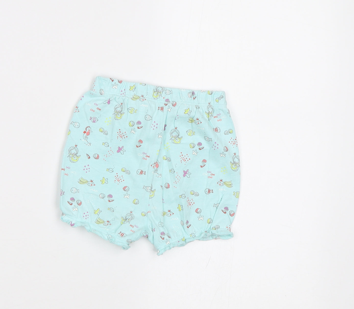 George Baby Blue   Cropped Trousers Size 9-12 Months  - Sea Creatures