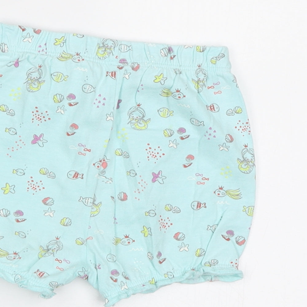 George Baby Blue   Cropped Trousers Size 9-12 Months  - Sea Creatures