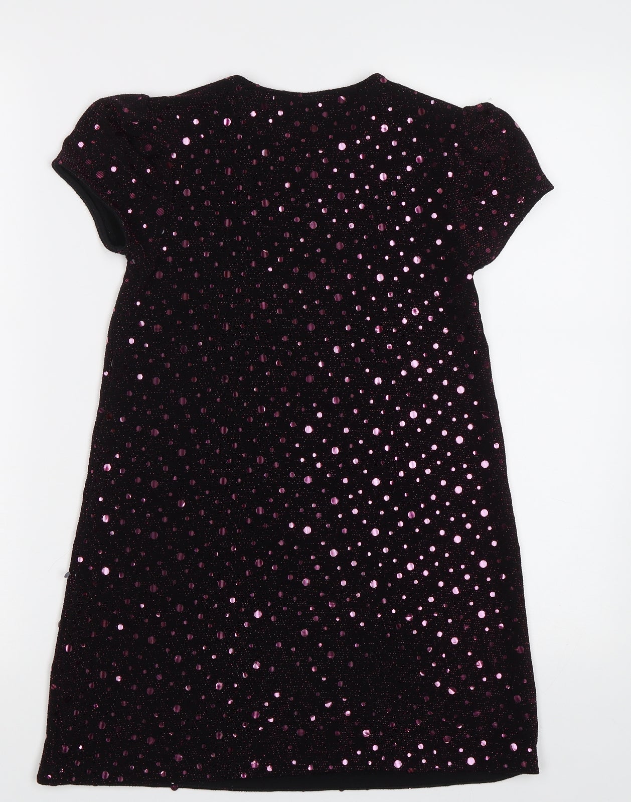 NEXT Girls Purple Polka Dot  A-Line  Size 8 Years  - Sequin detail