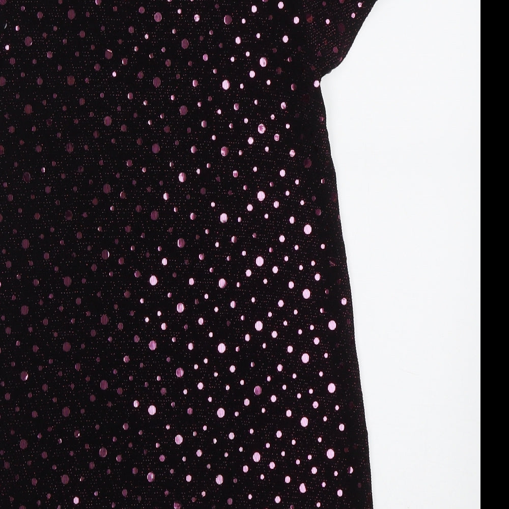 NEXT Girls Purple Polka Dot  A-Line  Size 8 Years  - Sequin detail