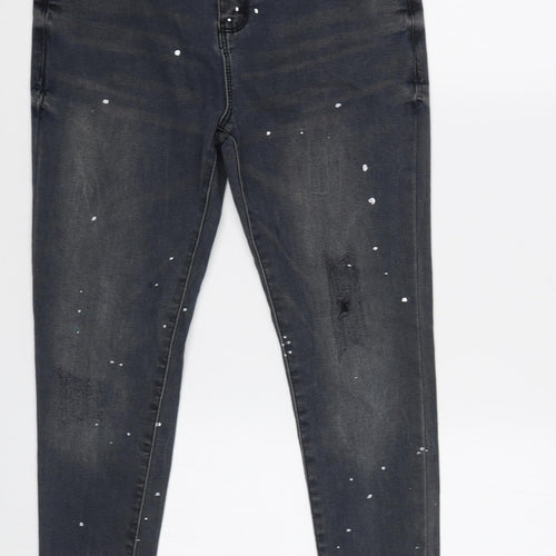 Denim Co Girls Grey   Skinny Jeans Size 9 Years