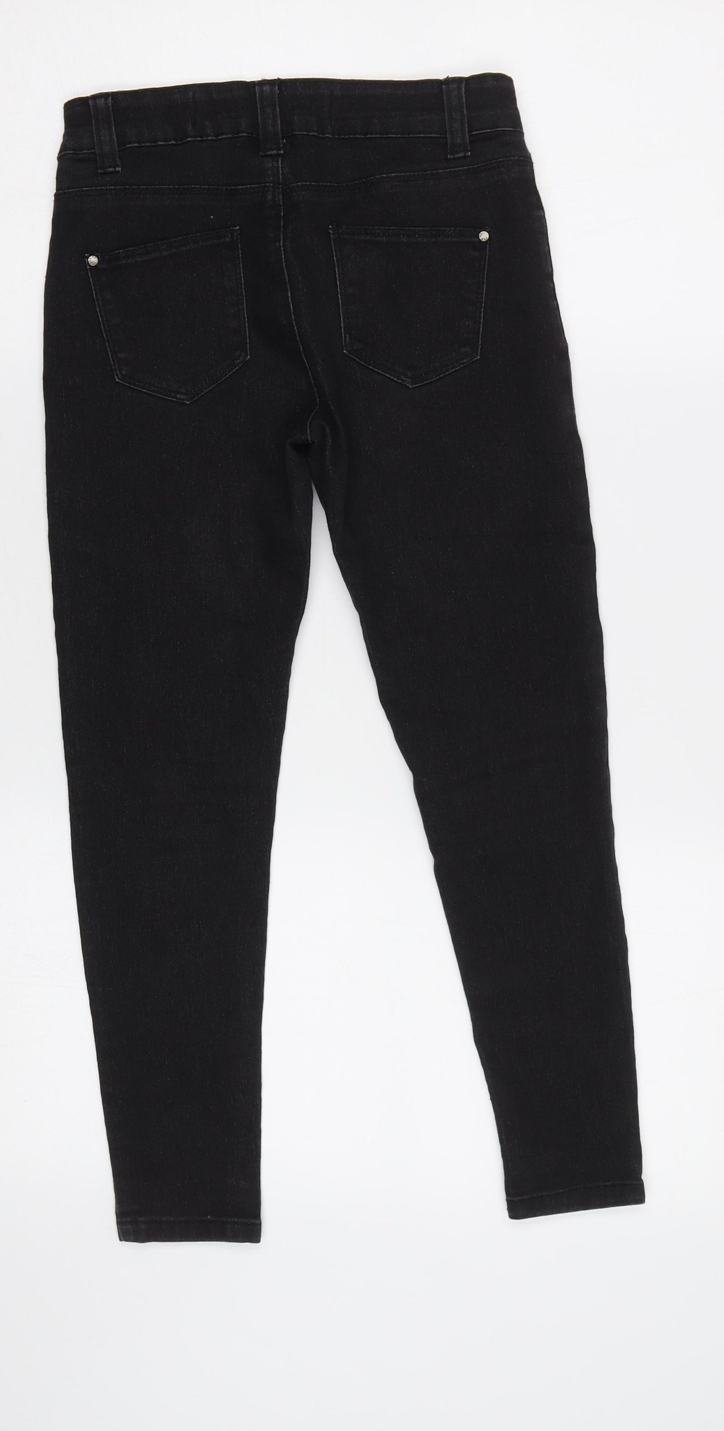 Denim Co Girls Black   Skinny Jeans Size 8-9 Years