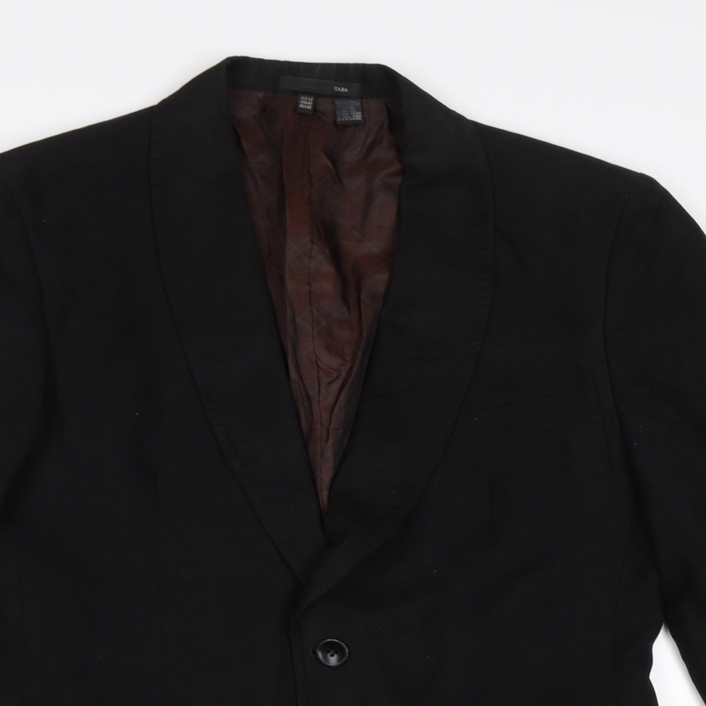 Zara Mens Black   Jacket Blazer Size 40