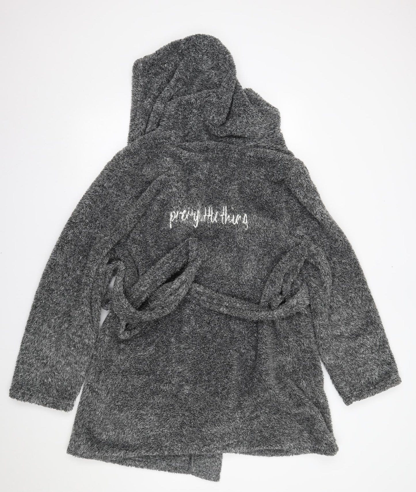 PRETTYLITTLETHING Womens Grey    Robe Size S  -