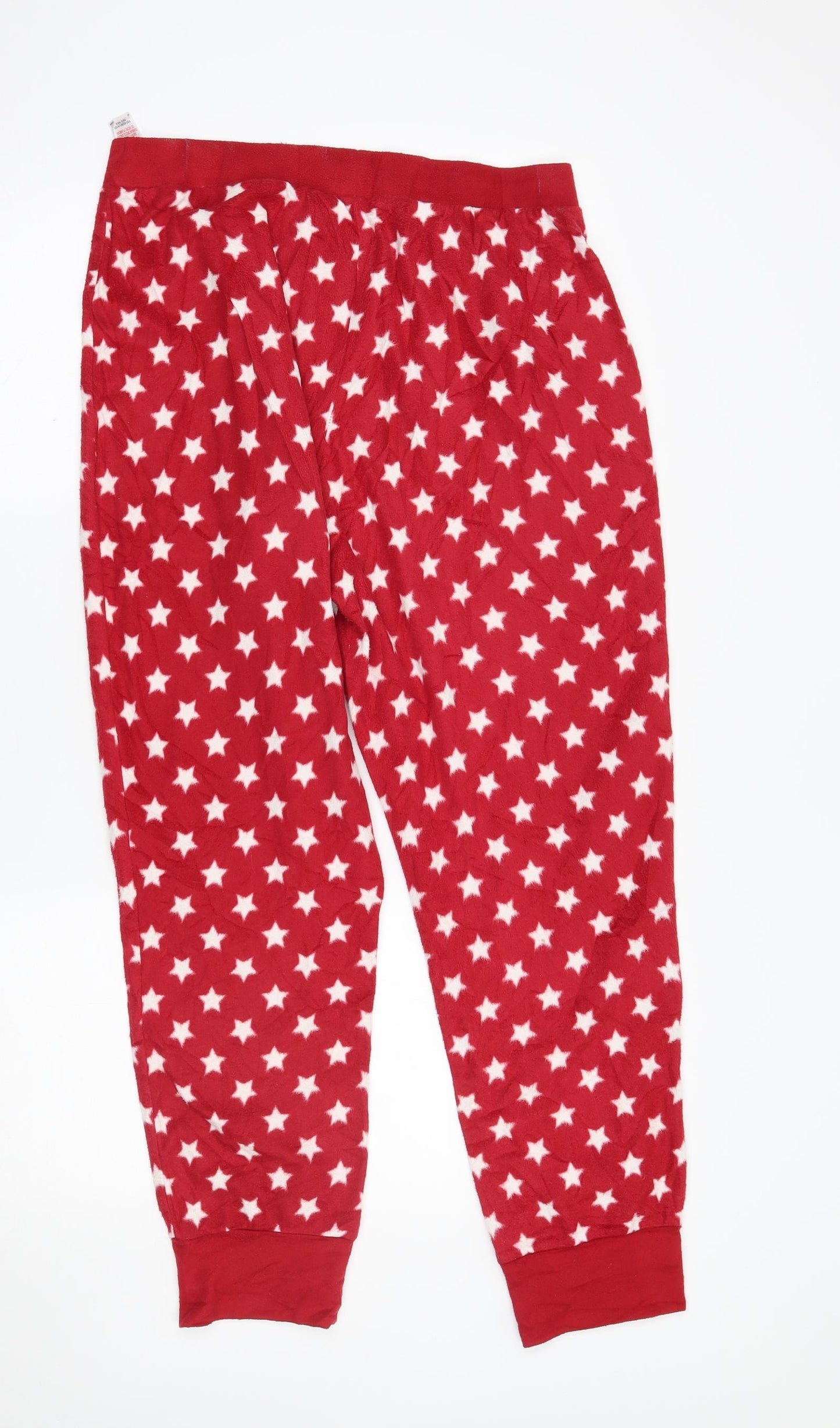 M&S Womens Red    Pyjama Pants Size 14  - starry