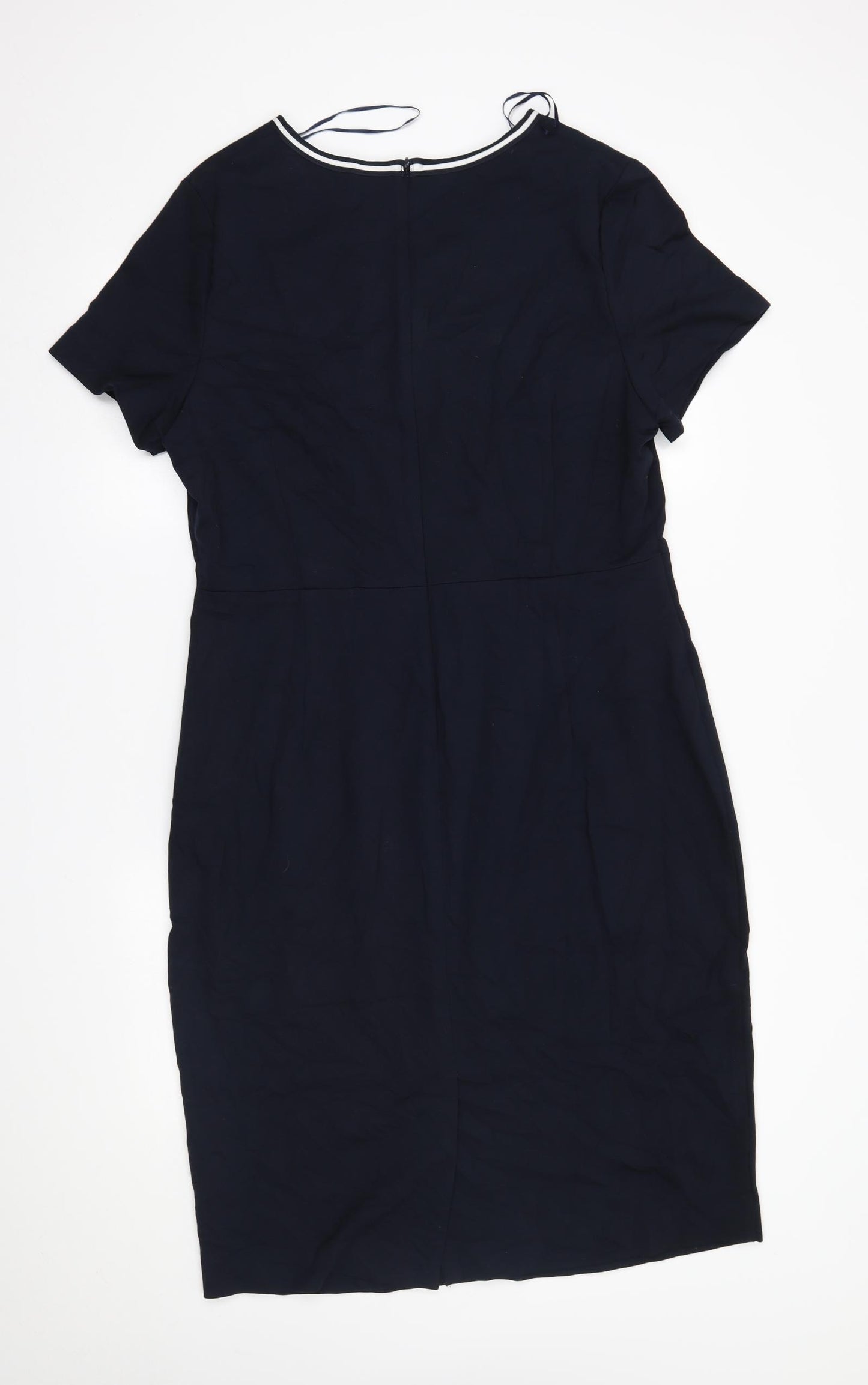 M&S Womens Blue   Pencil Dress  Size 18
