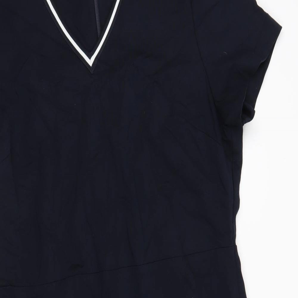 M&S Womens Blue   Pencil Dress  Size 18