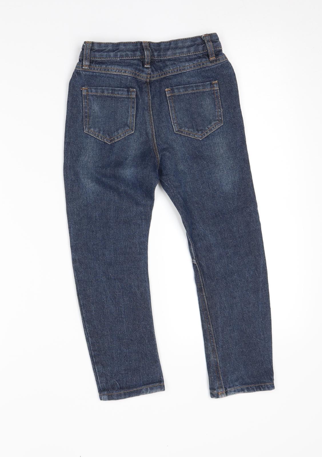 George Boys Blue   Straight Jeans Size 5-6 Years