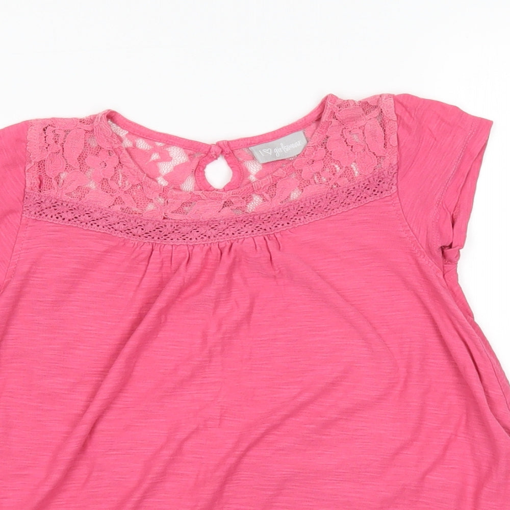 Matalan Girls Pink   Basic Blouse Size 9 Years