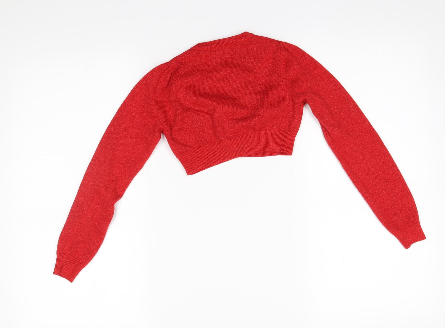 George Girls Red   Cardigan Jumper Size 8-9 Years