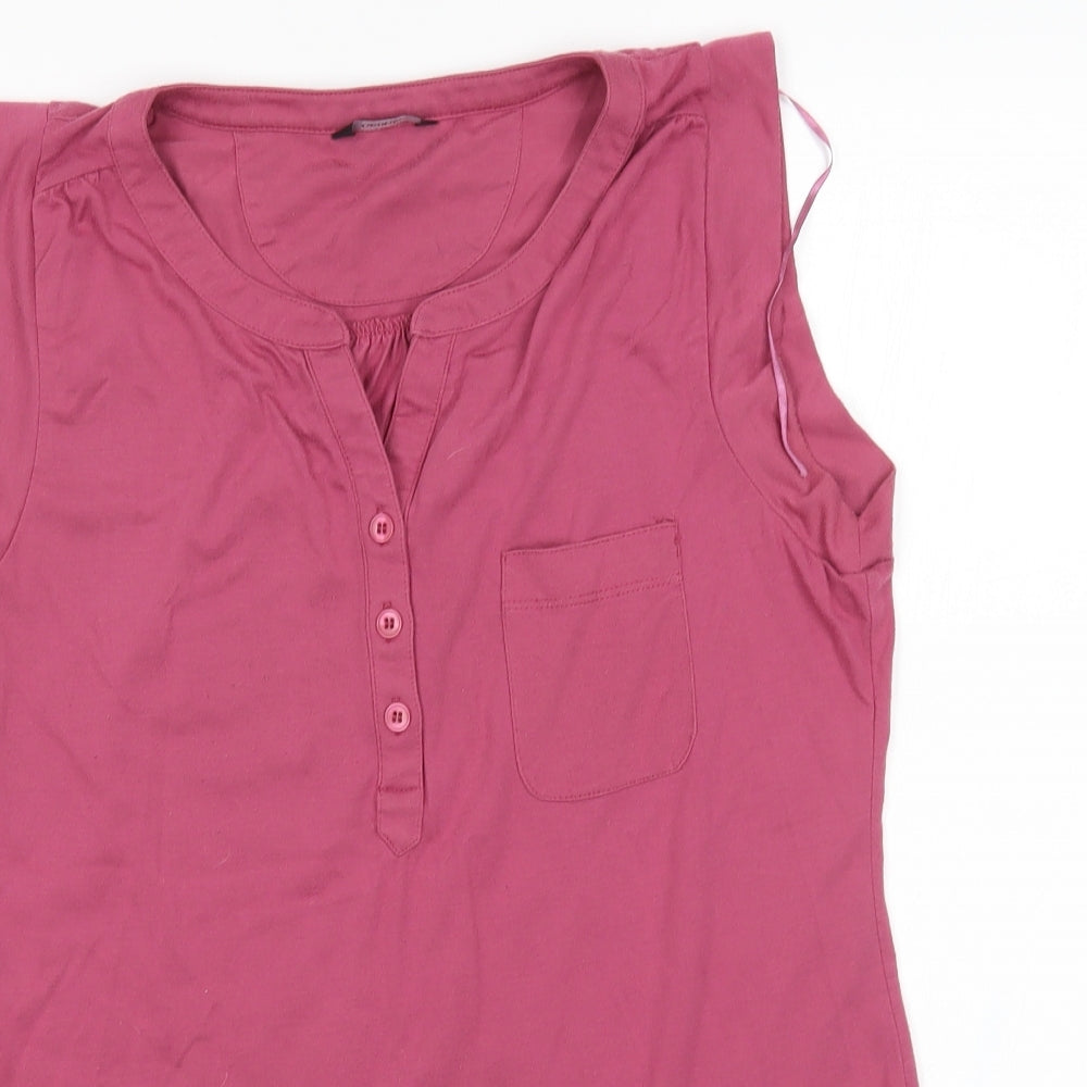 George Womens Purple   Basic Blouse Size 14