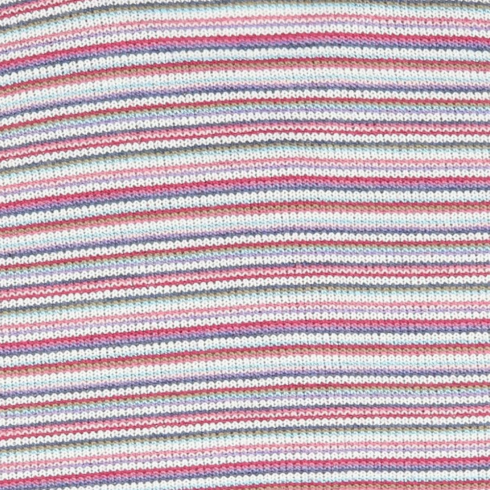 M&S Womens Multicoloured Striped  Cardigan Jumper Size M