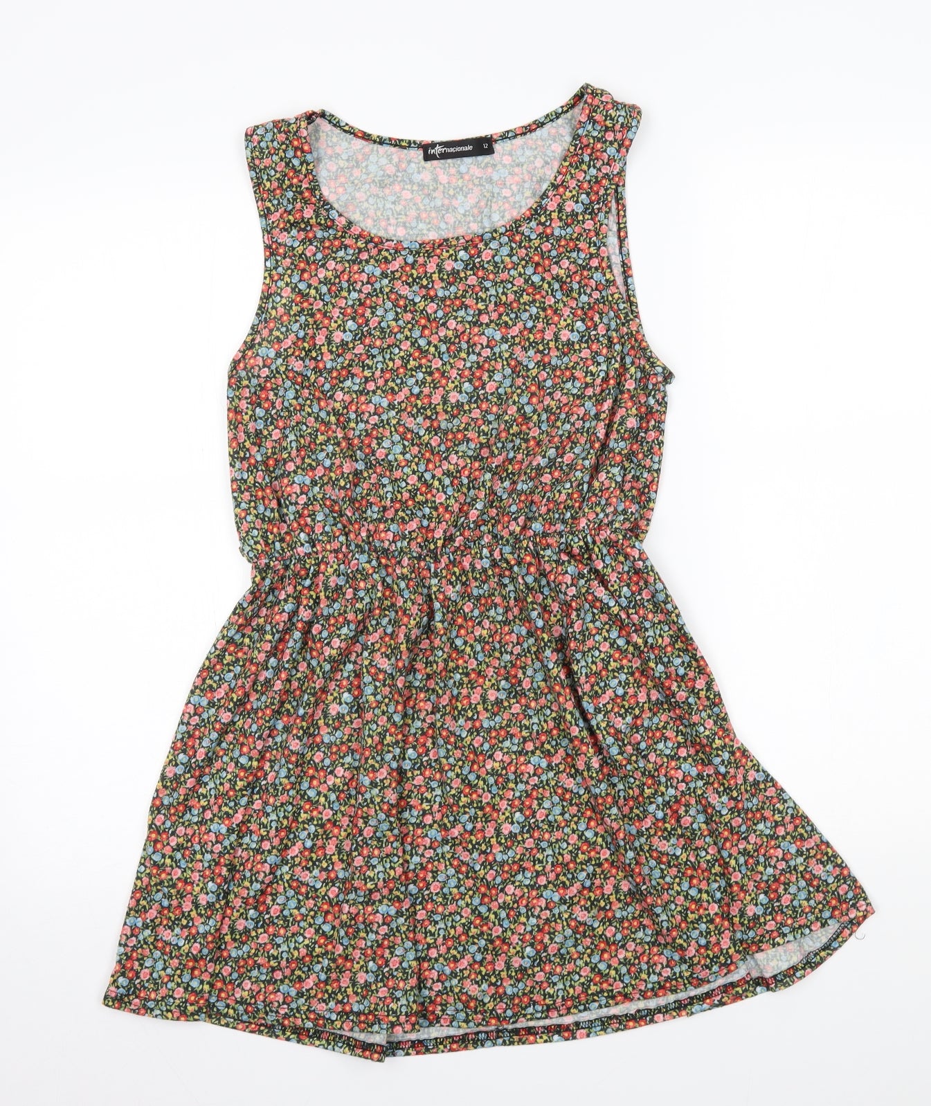 Internacionale Womens Multicoloured Floral  Fit & Flare  Size 12